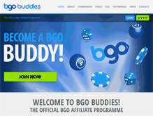 Tablet Screenshot of bgobuddies.com